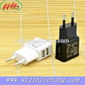 Customized 5V 2.1A Universal USB Wall Charger for samsung wall charger 1