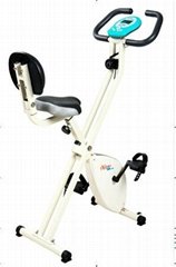 Folding X magnetic exercise bike for household use with en957