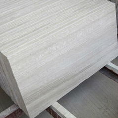 Wood White Marble Slab