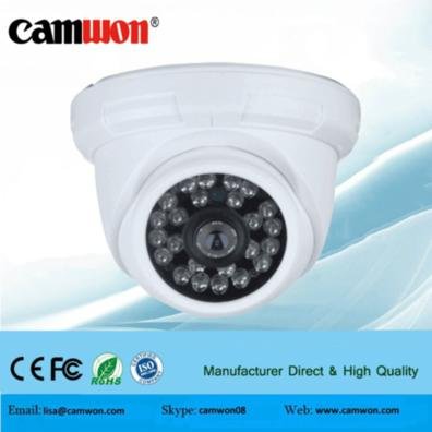 White Color CCTV Plastic IR Dome Camera