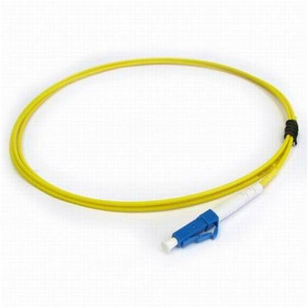 LC Pigtail Optical Fiber Single Mode 9/125 PVC / LSZH 0.9mm Loose Tube Yellow