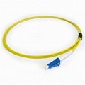 LC Pigtail Optical Fiber Single Mode 9/125 PVC / LSZH 0.9mm Loose Tube Yellow 1