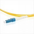 LC Pigtail Optical Fiber Single Mode 9/125 PVC / LSZH 0.9mm Loose Tube Yellow 2