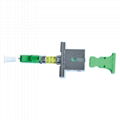 Green Color LC male to SC Female Adapter UPC Hybrid Optical Cable Adapter Metal