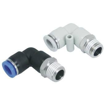 Elbow One Touch Push Pull Plastic Pneumatic Connector Tube Fitting