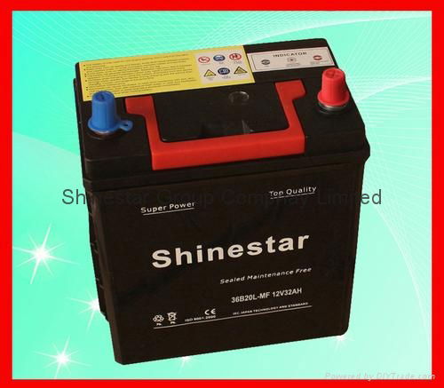 NS40L-MF(36B20L-MF)12v 32AH Maintenance-free car Battery 5