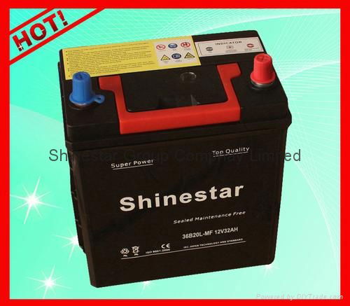 NS40L-MF(36B20L-MF)12v 32AH Maintenance-free car Battery 4