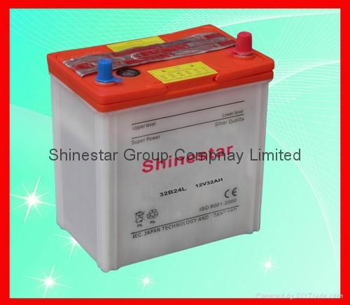 China Supplier factory manufacture 12V 32Ah Dry Auto Battery 32B24L With Import 