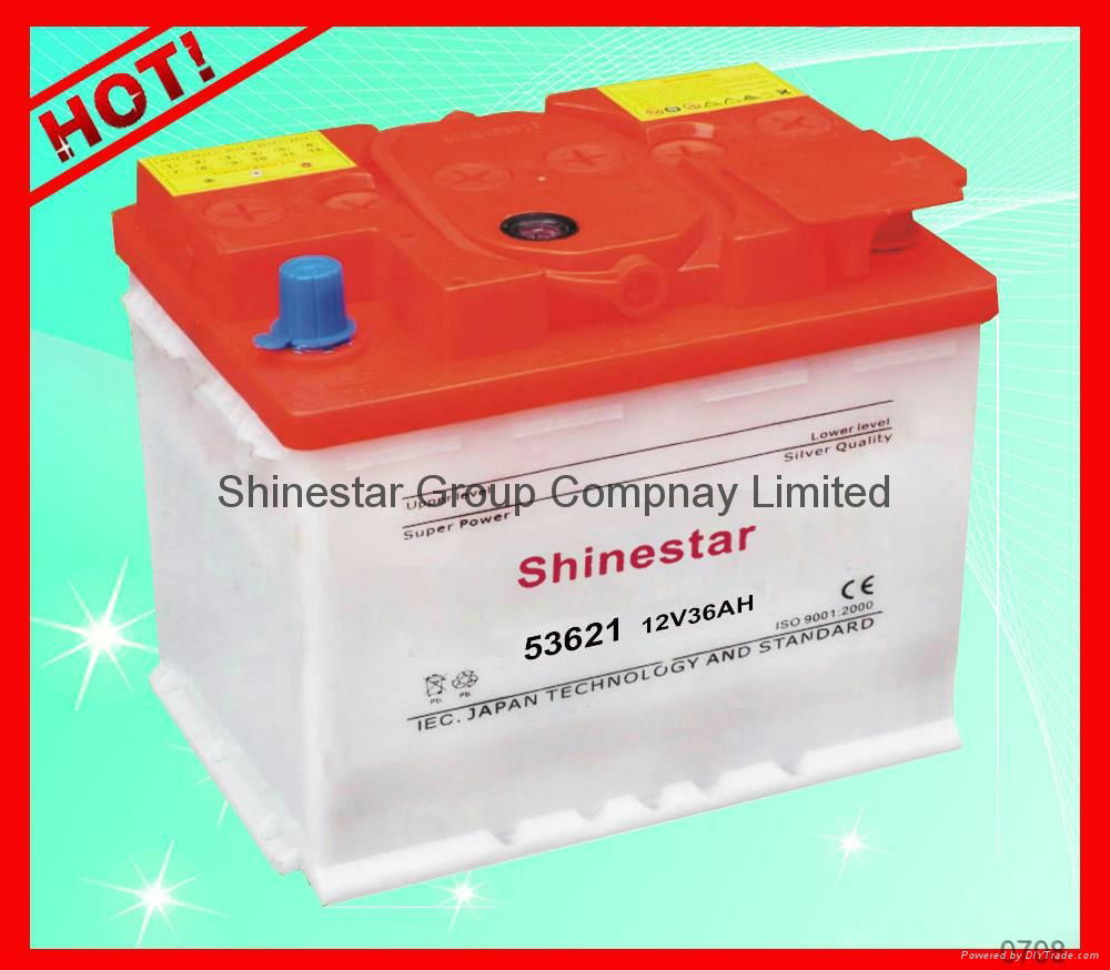 2016 new 12Volt 36AH Dry Charging Automobile Battery 53621 With Good price 4