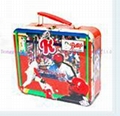 3D embossment lunch box with PVC window