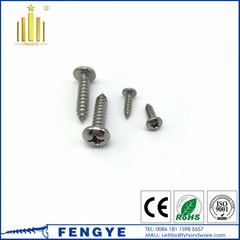 Din7981 Cross Reccessed Pan Head Self Tapping Screw