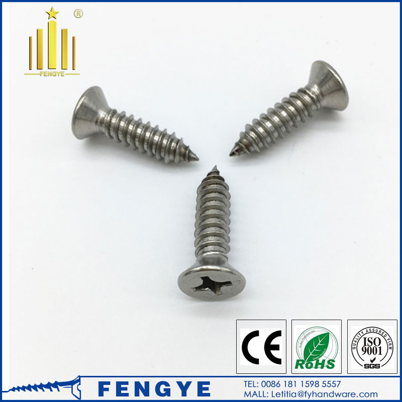 Carbon Steel Cross Reccessed Pan Head Concrete Self Tapping Screw 4