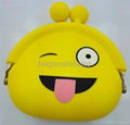 2016 Hot Sale  Small Silicone Emoji  Coin Purse 3