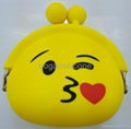 2016 Hot Sale  Small Silicone Emoji  Coin Purse 5