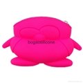 Wholesale  Candy Color Penguin Silicone Coin Pouch  2