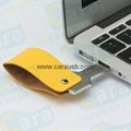 CaraUSB custom leather key shape usb flash disk 8GB metal keys pendrive PU gifts 4