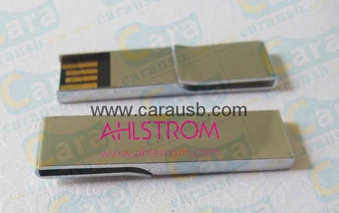 CaraUSB metal mini book clip shape usb flash disk folder clamps bookmark 8GB