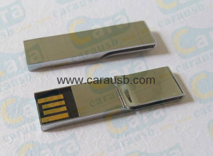 CaraUSB metal mini book clip shape usb flash disk folder clamps bookmark 8GB 2