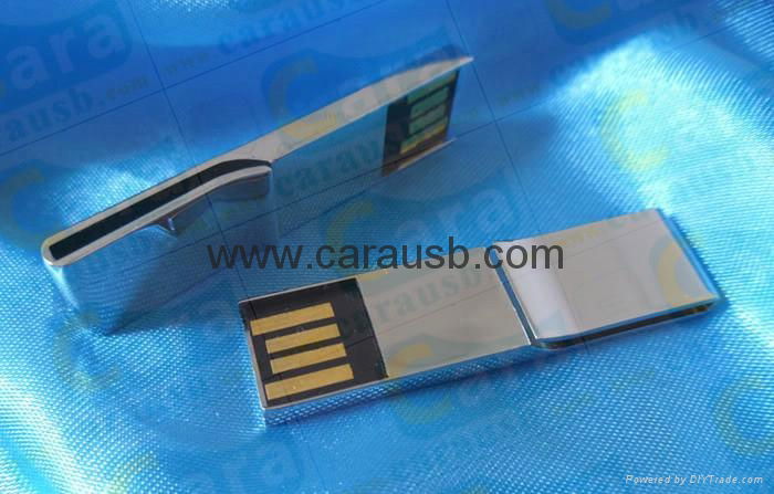 CaraUSB metal mini book clip shape usb flash disk folder clamps bookmark 8GB 3