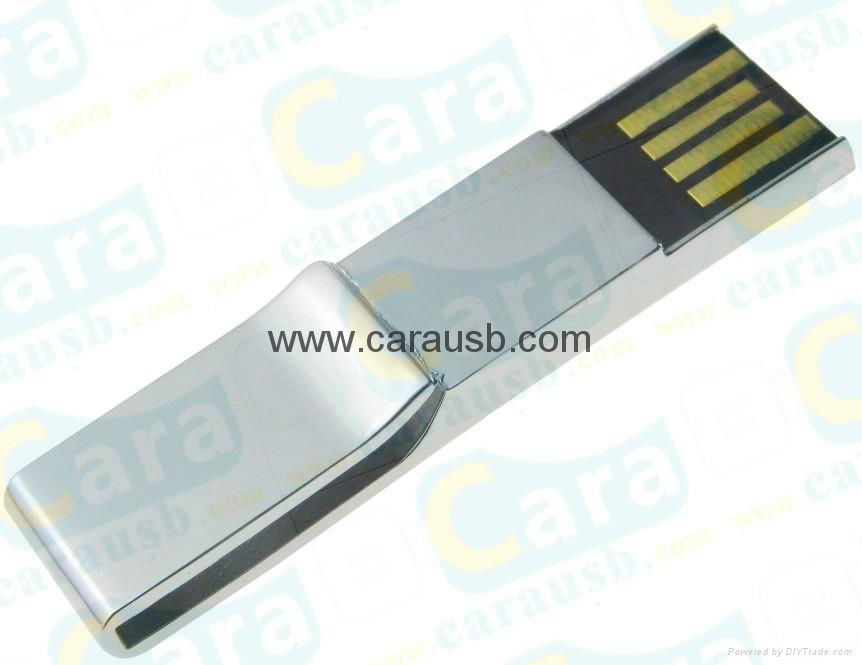 CaraUSB metal mini book clip shape usb flash disk folder clamps bookmark 8GB 4