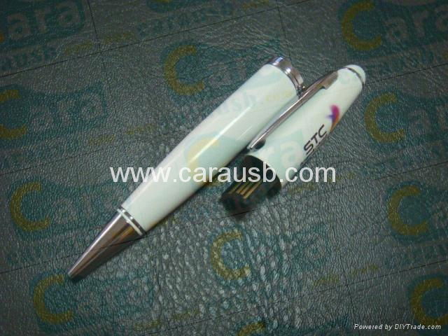 CaraUSB brand pendrive touch pen stylus flashdrives 8GB print company logo URL 2