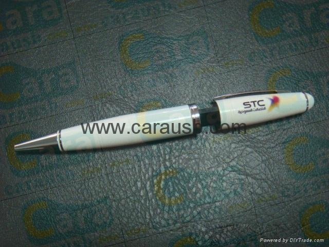 CaraUSB brand pendrive touch pen stylus flashdrives 8GB print company logo URL 3