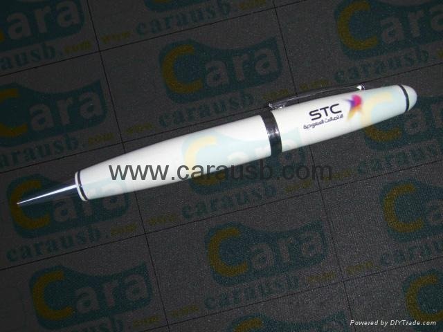 CaraUSB brand pendrive touch pen stylus flashdrives 8GB print company logo URL 4