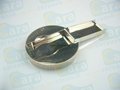 CaraUSB help Hemple customize circle round coin mini metal usb sticks 4G folding 2
