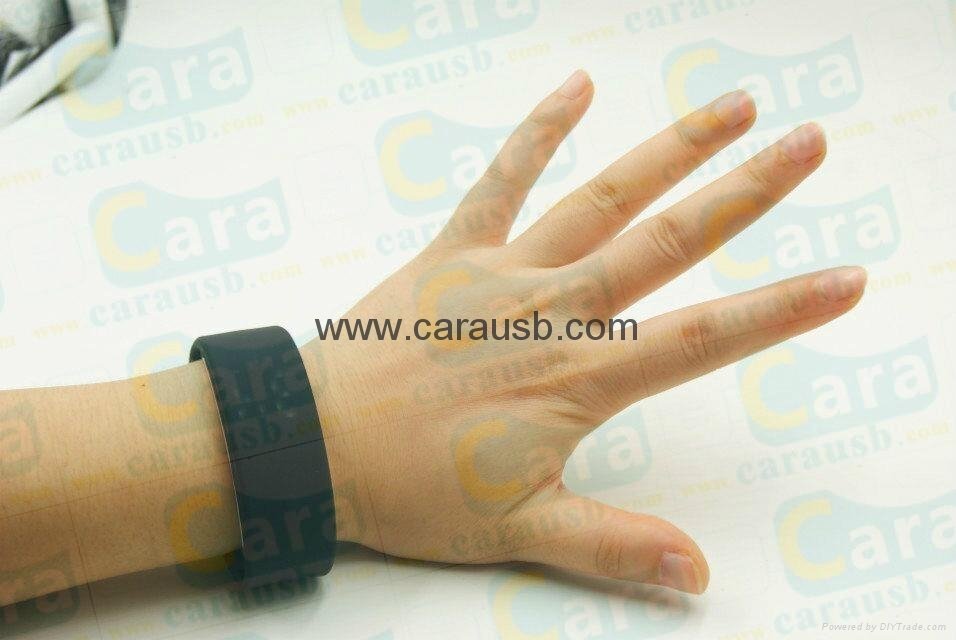 CaraUSB Pedometer shape usb flash drive LED light and watch display digital gift 4