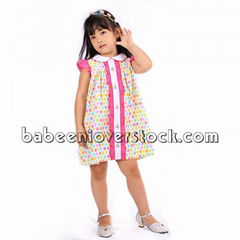 Sailboat applique dress for little girls - BB732