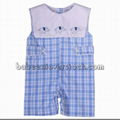 Cute elephant shadow embroidered boy shortall - BB1011 1