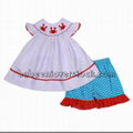 Crab girl smocked set - BB1005 1