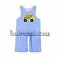 Cute schoolbus applique boy longall - BB700 1