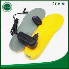 warm insole with battery electric