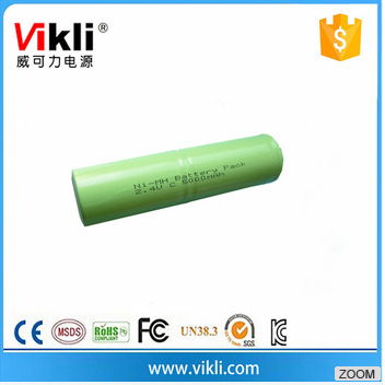 2.4V ni-mh rechargeable battery