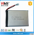 7.4V rechargeable lithium polymer battery 1