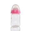 customerized logo unbreakable pp baby plastic bottle in pink without handle 3