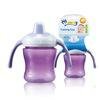 Hot sell baby bottle with colorful silicone straw pp water bottle bpa free supp
