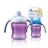 Hot sell baby bottle with colorful silicone straw pp water bottle bpa free supp 1