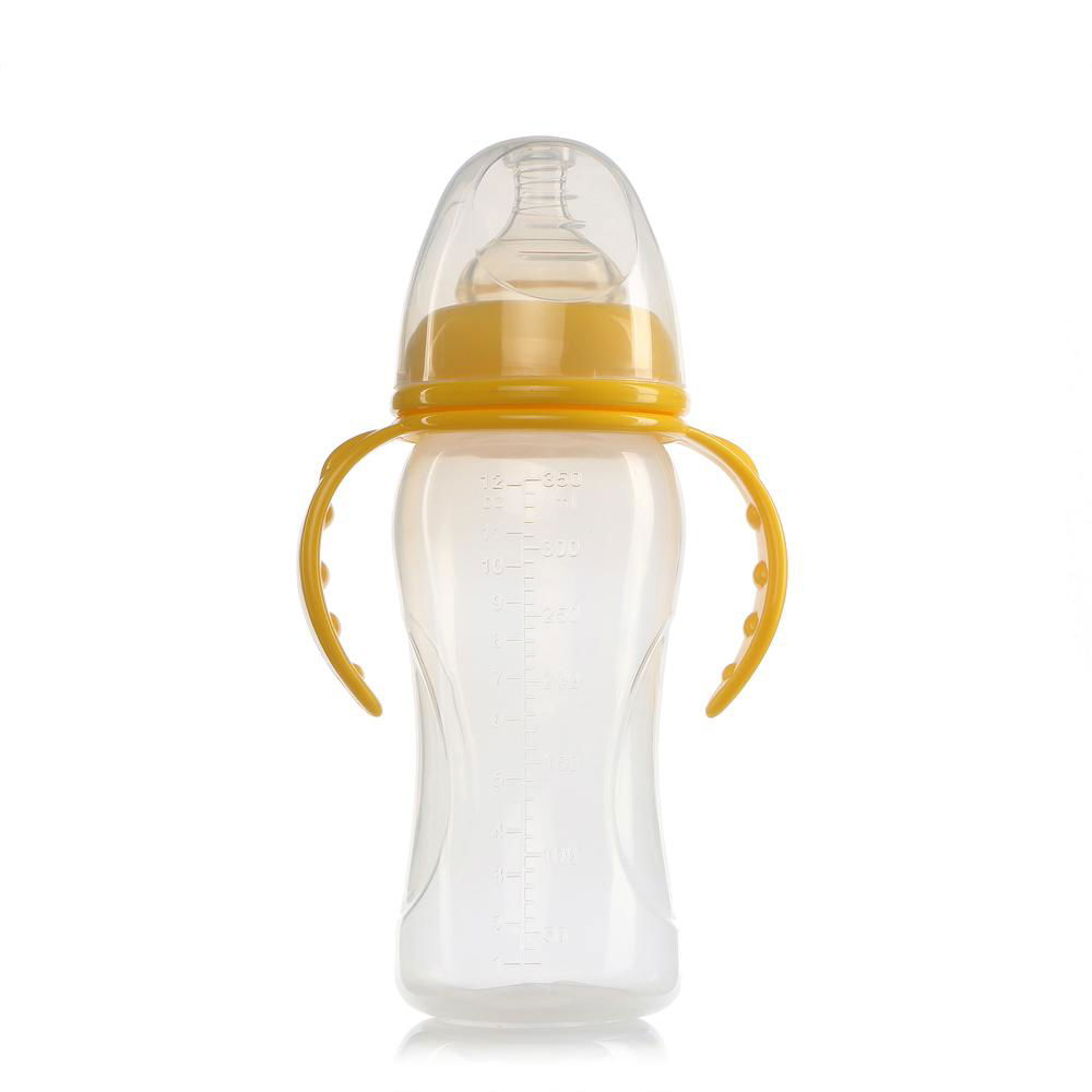 China factory wholesale OEM/ODM available baby milk bottle with silicone nipple 