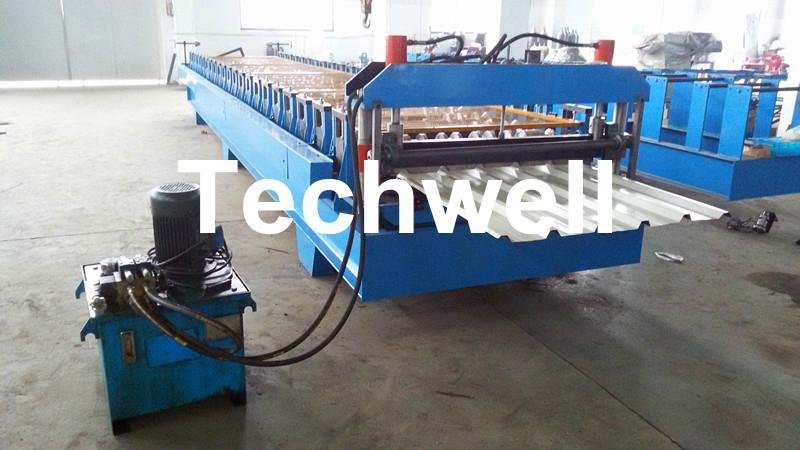 High Speed Steel Metal Roofing Roll Forming Machine with Flying Cutting 3