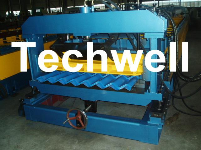 Metal Tile Roll Forming Machine With Touch Screen PLC Frequency Control System 2