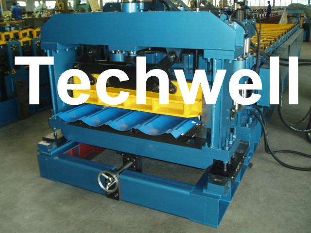 Metal Tile Roll Forming Machine With Touch Screen PLC Frequency Control System 4