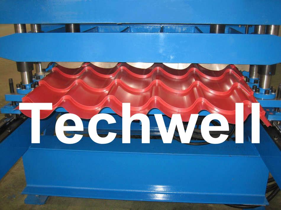 Metal Tile Roll Forming Machine With Touch Screen PLC Frequency Control System 5