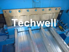 Steel Structure Floor Decking Panel Roll Forming Machine with PLC Control System