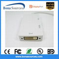 mini displayport to DVI HDMI VGA with audio adapter cable 2