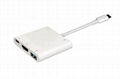 USB type-C to Displayport 3 USB 3.0 type A USB 3.1 type C  adapter cable 1