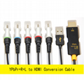 YPbPr+audio(R+L) input to HDMI output conversion cable