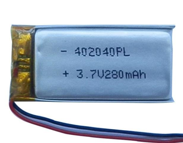 聚合物鋰離子電池402040 PL 280mAH 3.7V