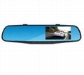 1080P rearview mirror car dvr with 1/4''1 million CMOS sensor 